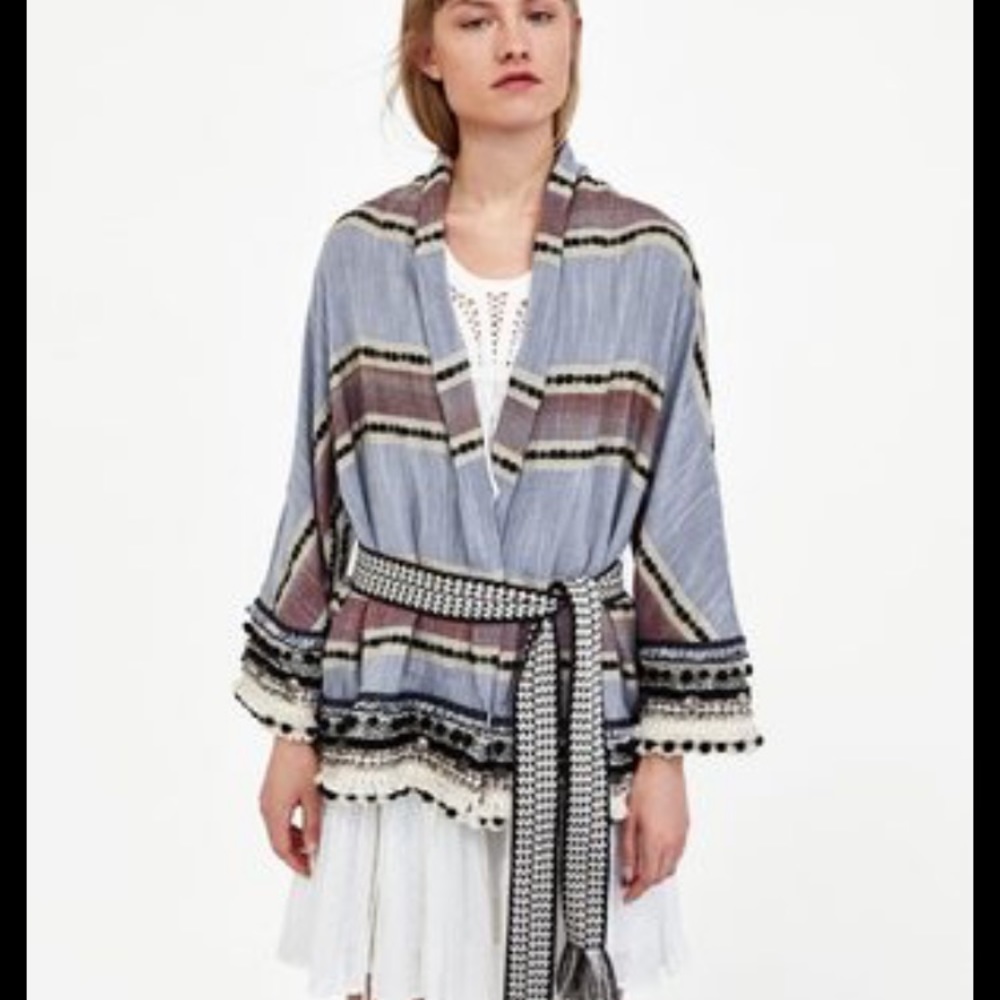 Zara folk style kimono